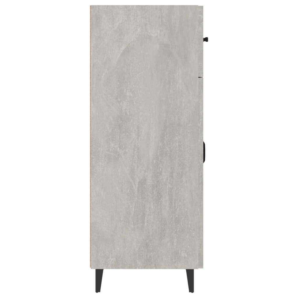 vidaXL Credenza Grigio Cemento 69,5x34x90 cm in Legno Multistrato