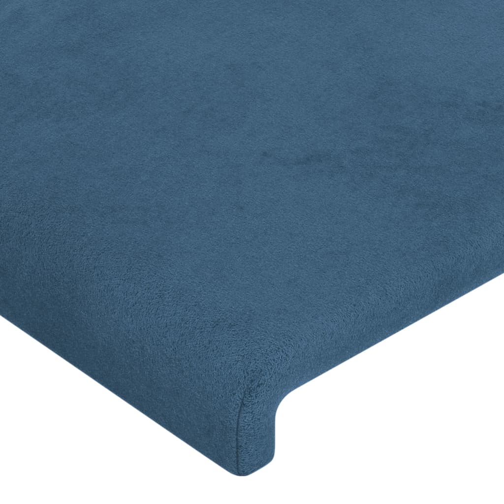 vidaXL Testiere 4 pz Blu Scuro 100x5x78/88 cm in Velluto