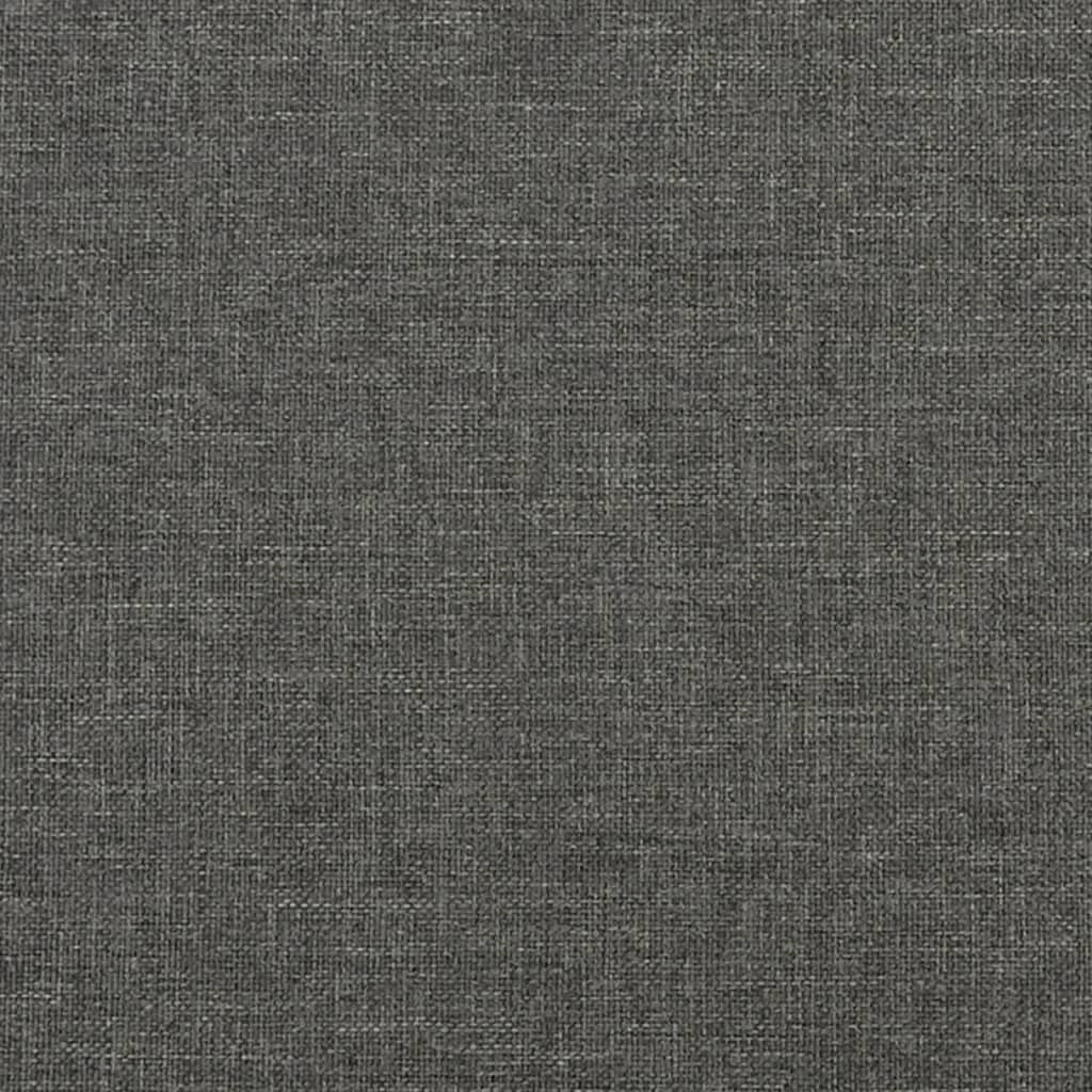 vidaXL Giroletto senza Materasso Grigio Scuro 140x200 cm Tessuto