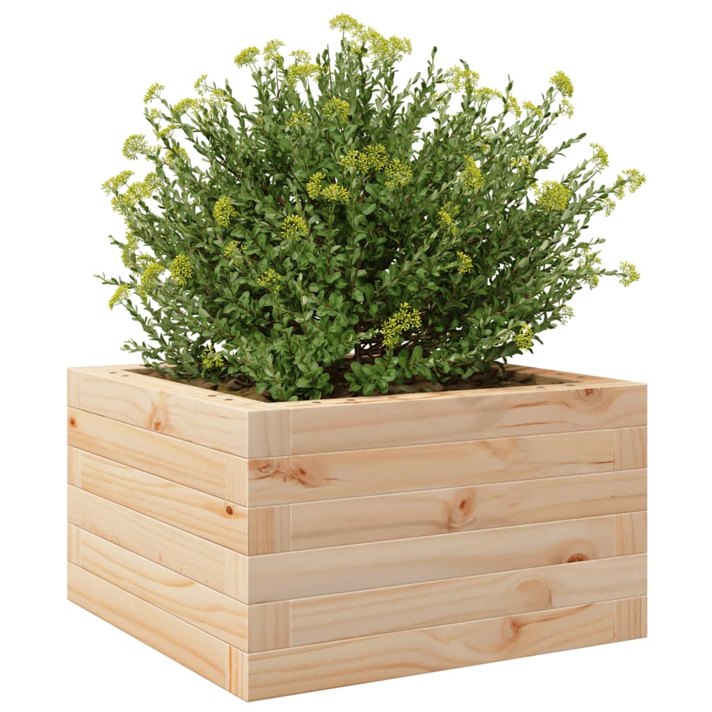 vidaXL Fioriera da Giardino 40x40x23 cm in Legno Massello di Pino