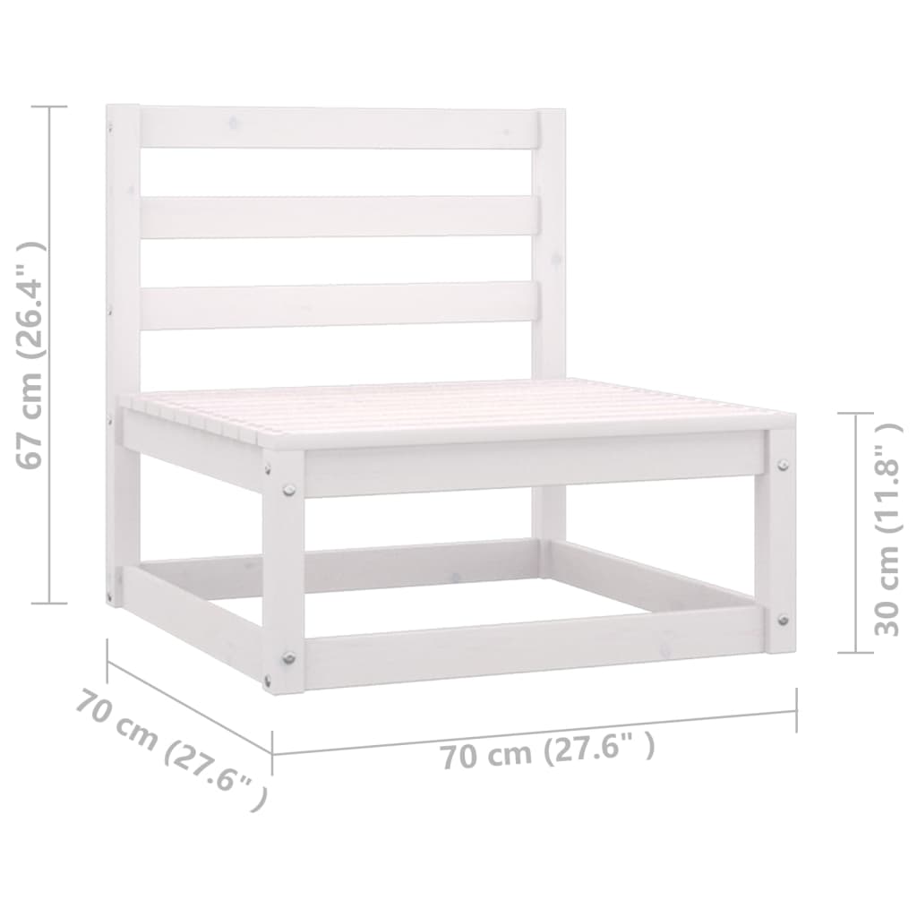 vidaXL Set Salotto Giardino 8 pz Cuscini Antracite Legno Massello Pino