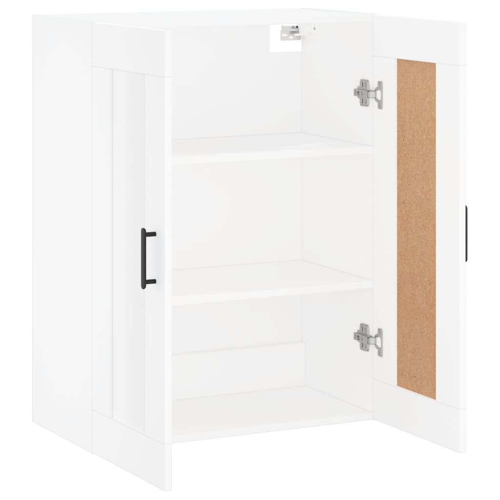 vidaXL Mobile a Parete Bianco 69,5x34,90 cm in Legno Multistrato