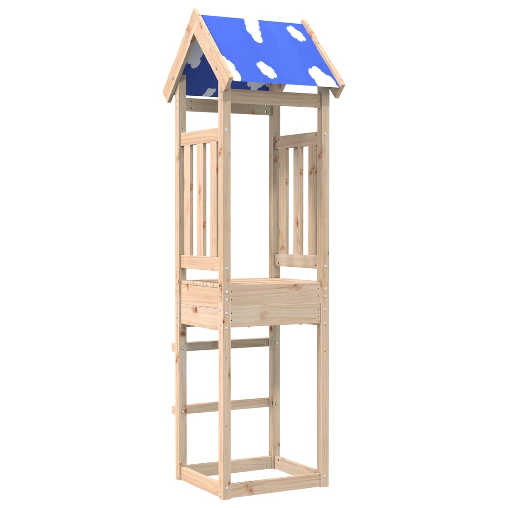 vidaXL Torre da Gioco 52,5x46,5x208 cm in Legno Massello di Pino