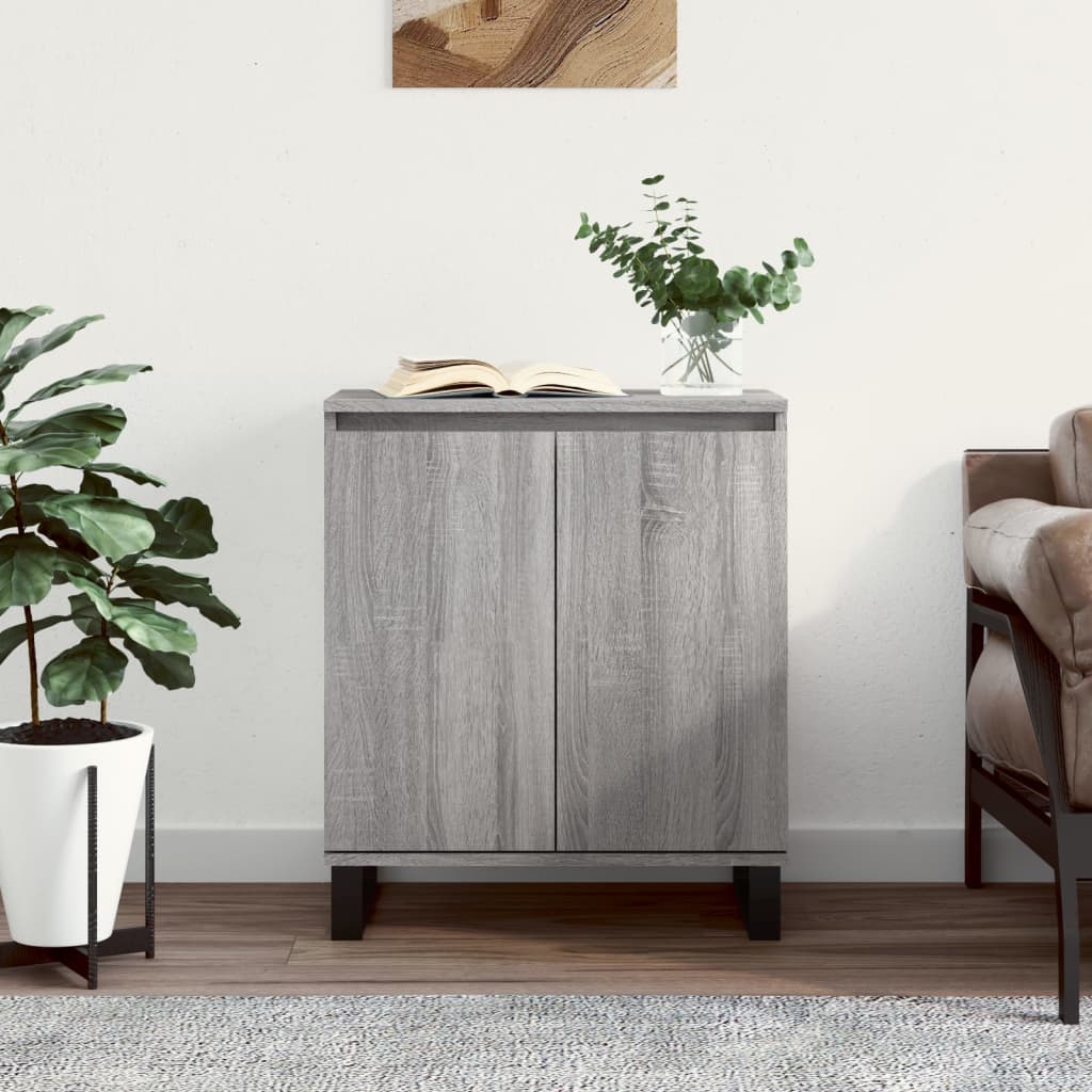 vidaXL Credenza Grigio Sonoma 60x35x70 cm in Legno Multistrato