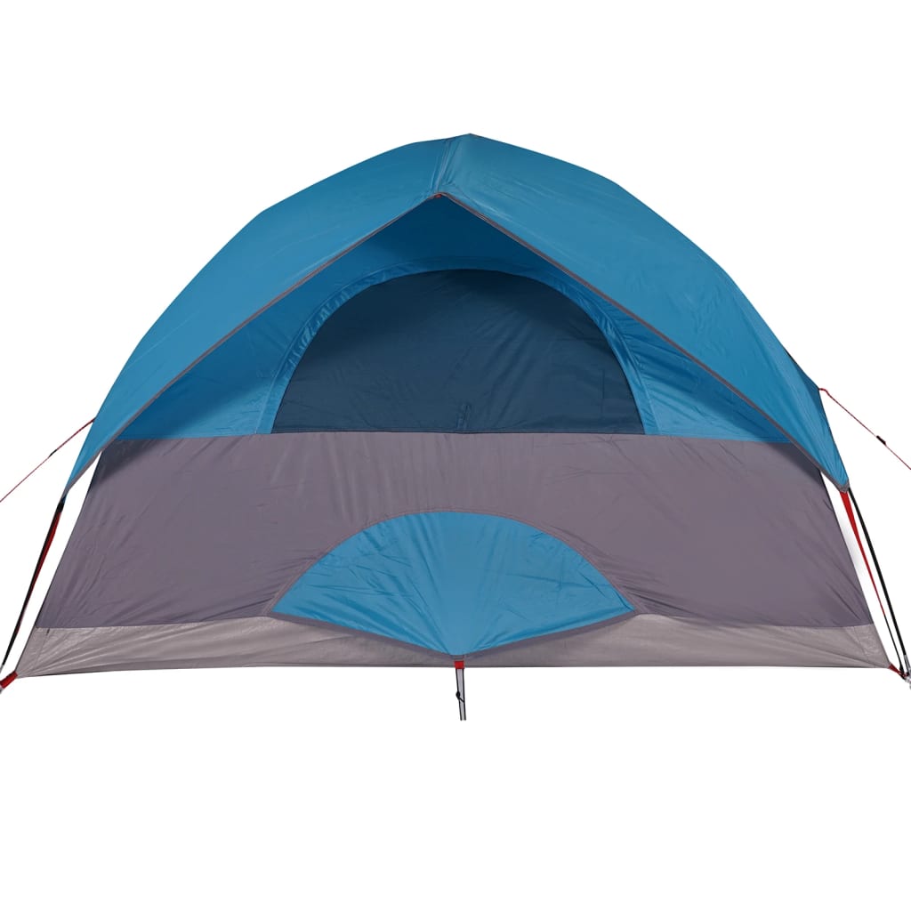 vidaXL Tenda da Campeggio a Cupola per 3 Persone Blu Impermeabile