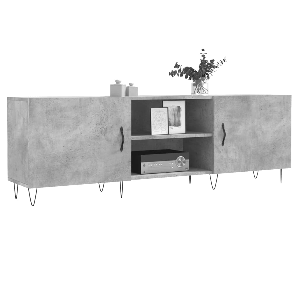 vidaXL Mobile Porta TV Grigio Cemento 150x30x50cm in Legno Multistrato