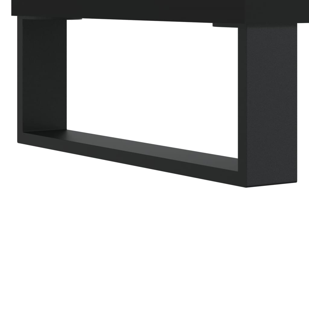 vidaXL Tavolino da Salotto Nero 90x50x40 cm in Legno Multistrato