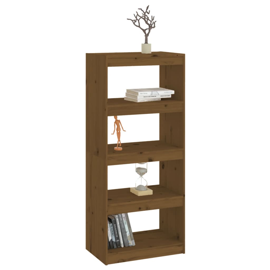 vidaXL Libreria/Divisorio Ambra 60x30x135,5cm Legno Massello di Pino