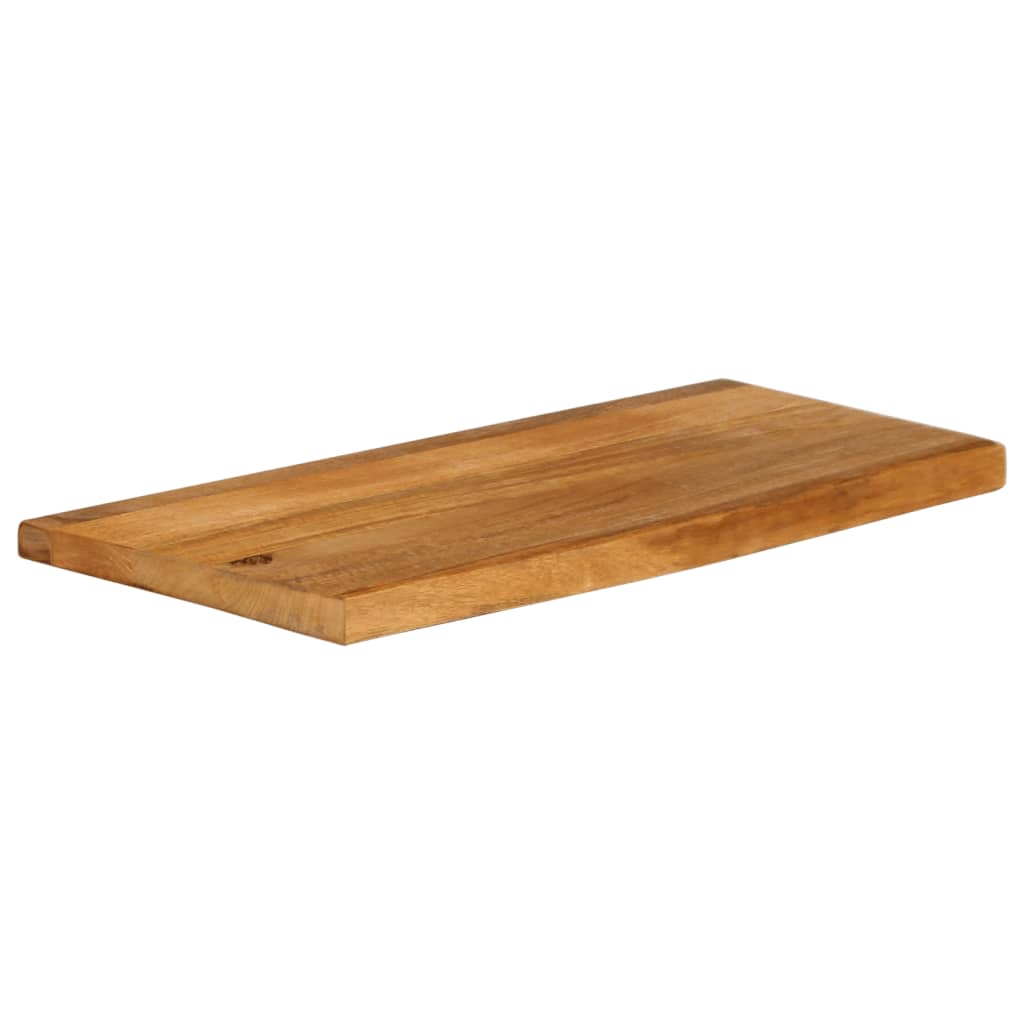 vidaXL Piano Tavolo Bordi Vivi 80x20x2,5 cm Legno Massello di Mango