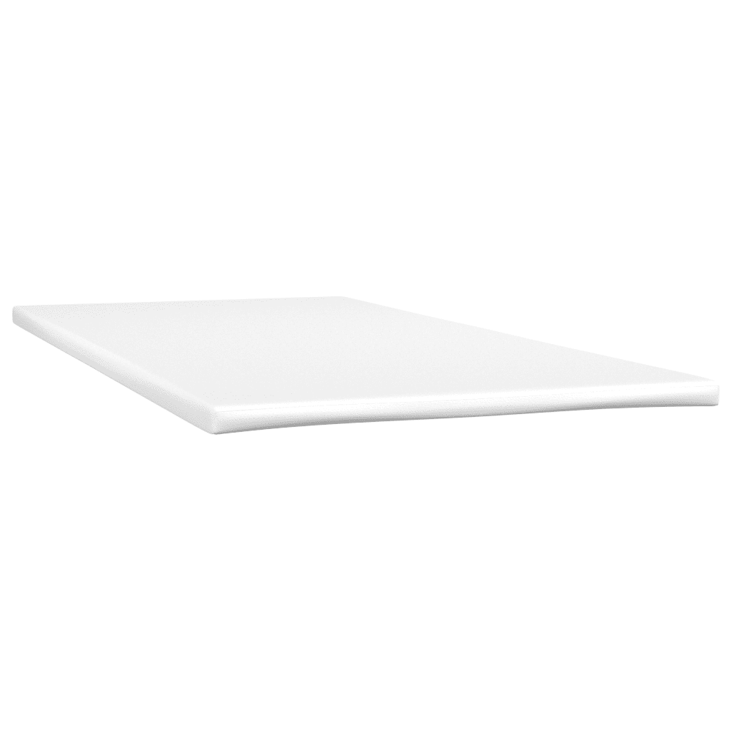 vidaXL Letto a Molle con Materasso e LED Crema 100x200cm in Tessuto