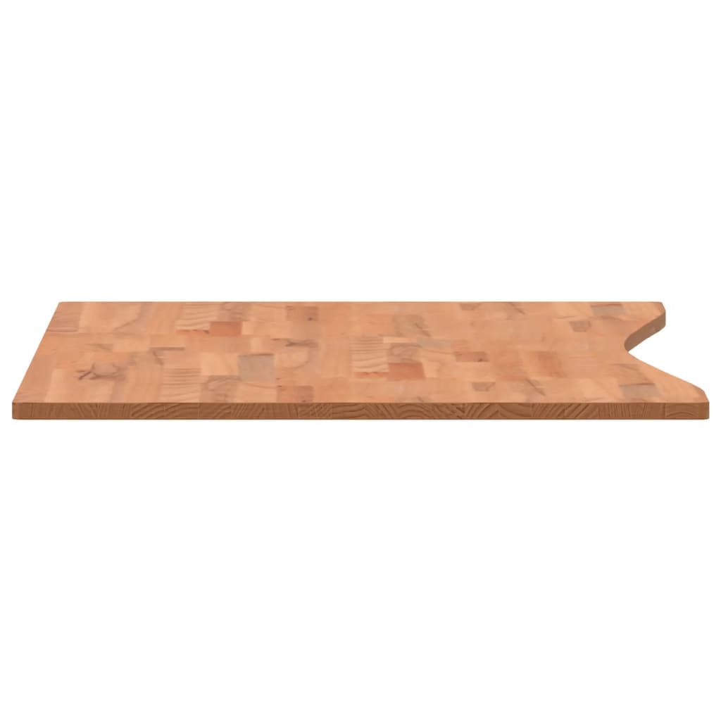 vidaXL Piano per Scrivania 100x(55-60)x1,5 cm Legno Massello di Faggio