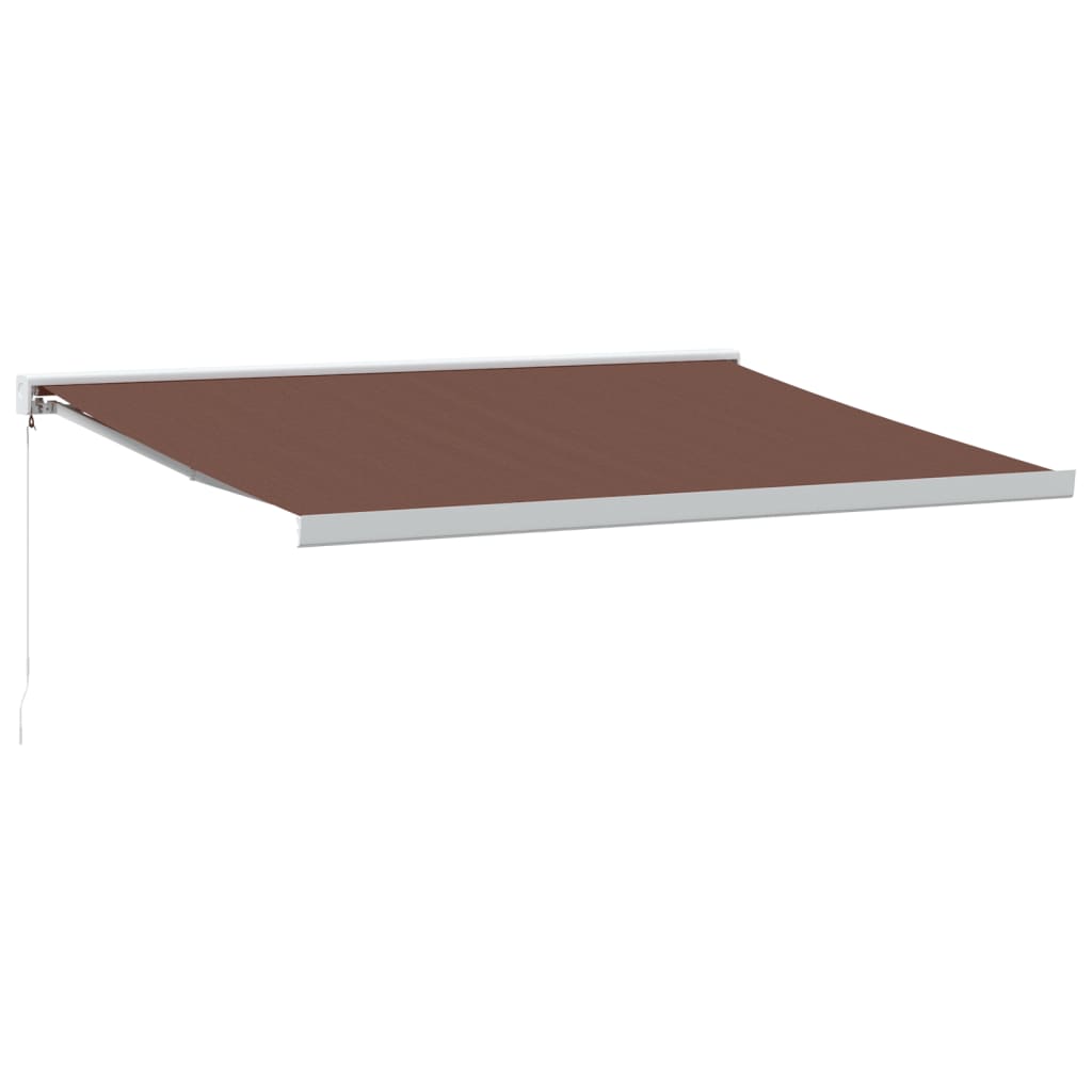 vidaXL Tenda Sole Retrattile Manuale 400x300 cm Marrone