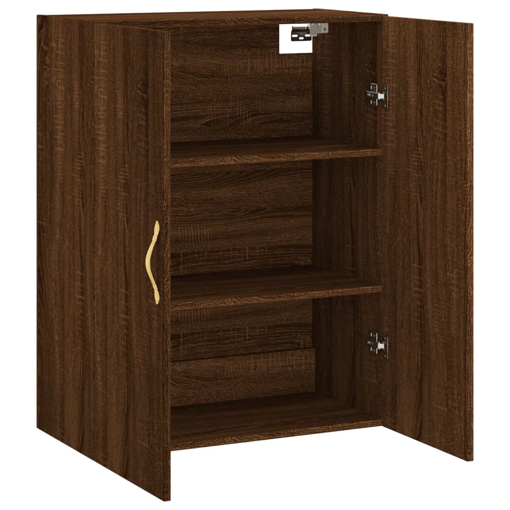 vidaXL Mobile a Parete Rovere Marrone 69,5x34x90 cm