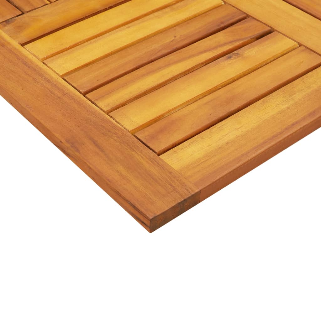 vidaXL Piano per Tavolo 70x70x2 cm Quadrato Legno Massello di Faggio