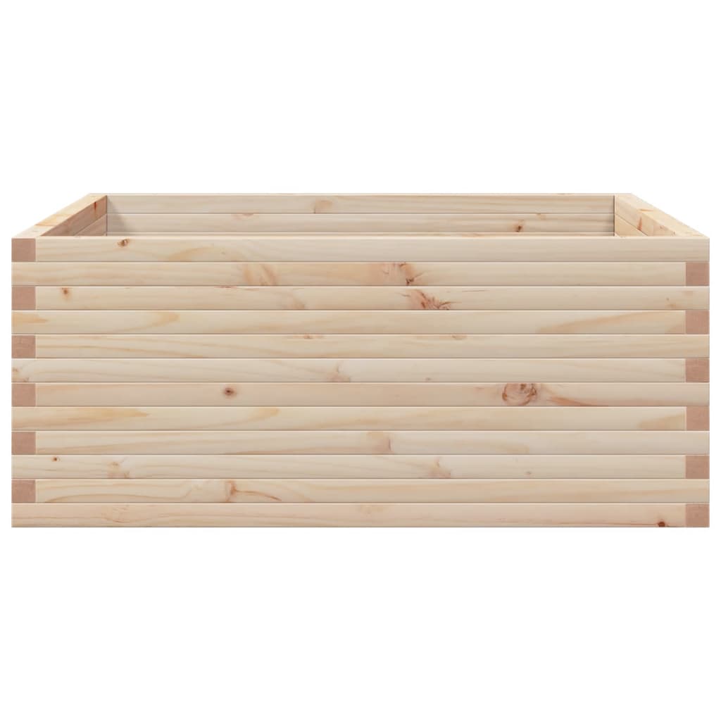 vidaXL Fioriera da Giardino 110x110x46 cm in Legno Massello di Pino