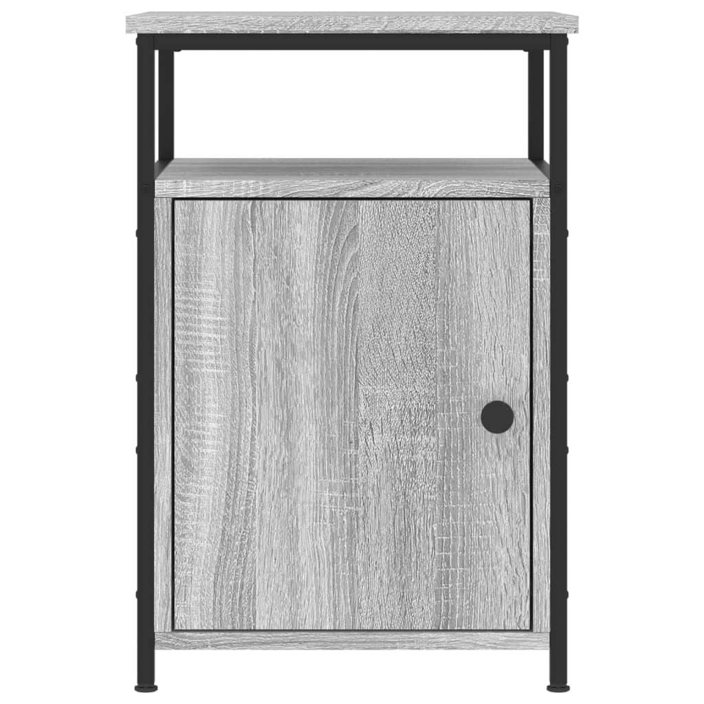 vidaXL Comodini 2 pz Grigio Sonoma 40x42x60 cm in Legno Multistrato