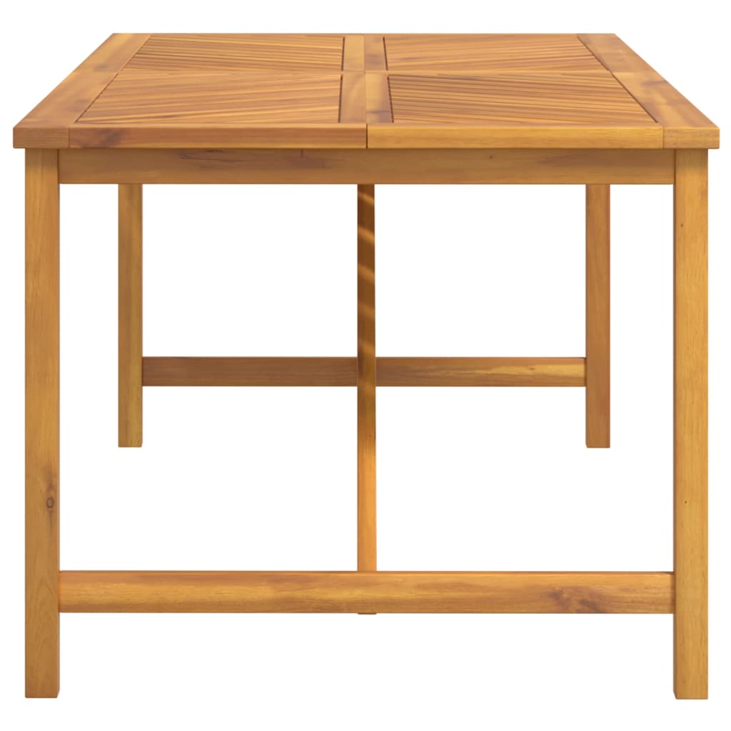 vidaXL Tavolo da Pranzo da Giardino 200x90x74 cm Legno Massello Acacia