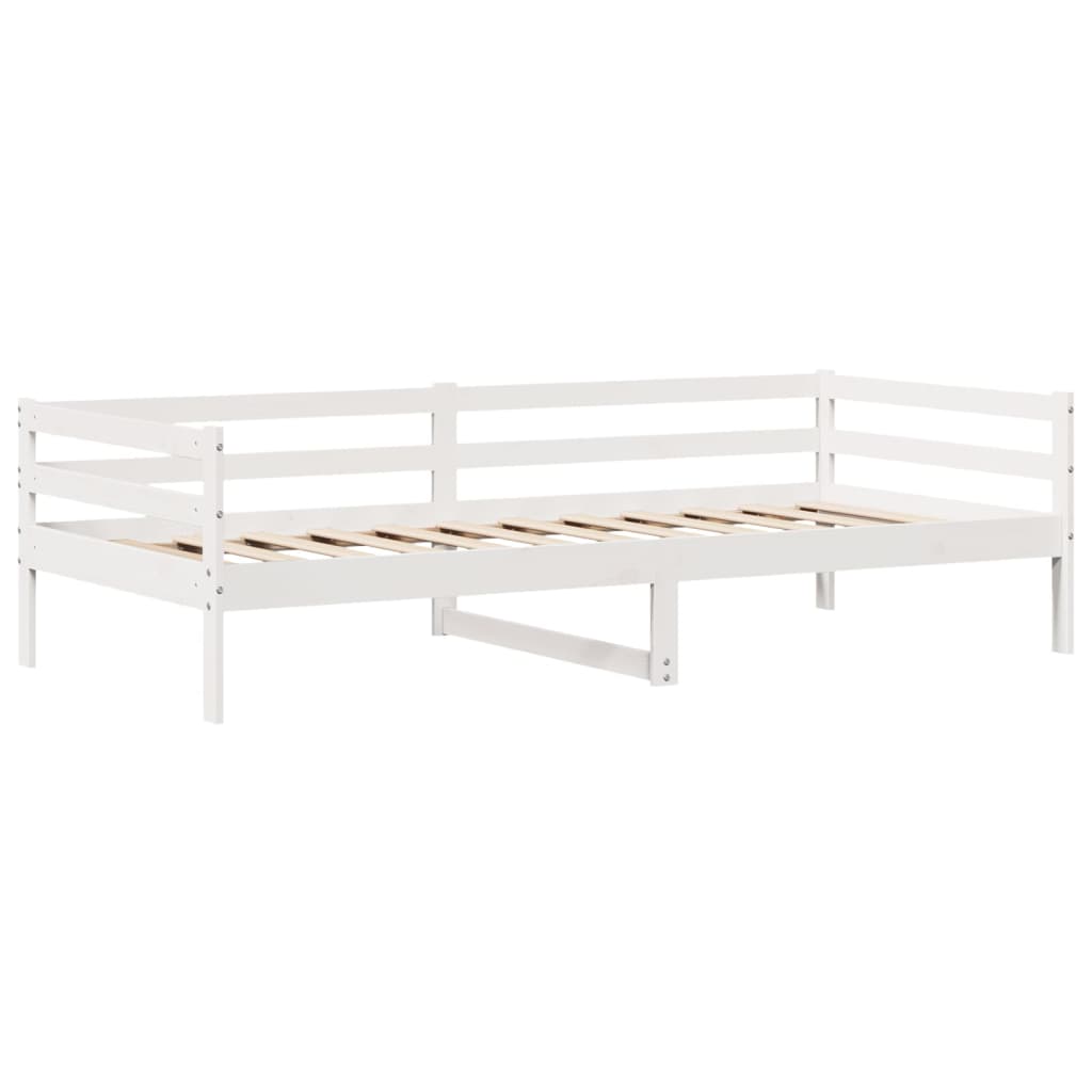 vidaXL Dormeuse con Cassetti Bianco 90x200 cm Legno Massello di Pino