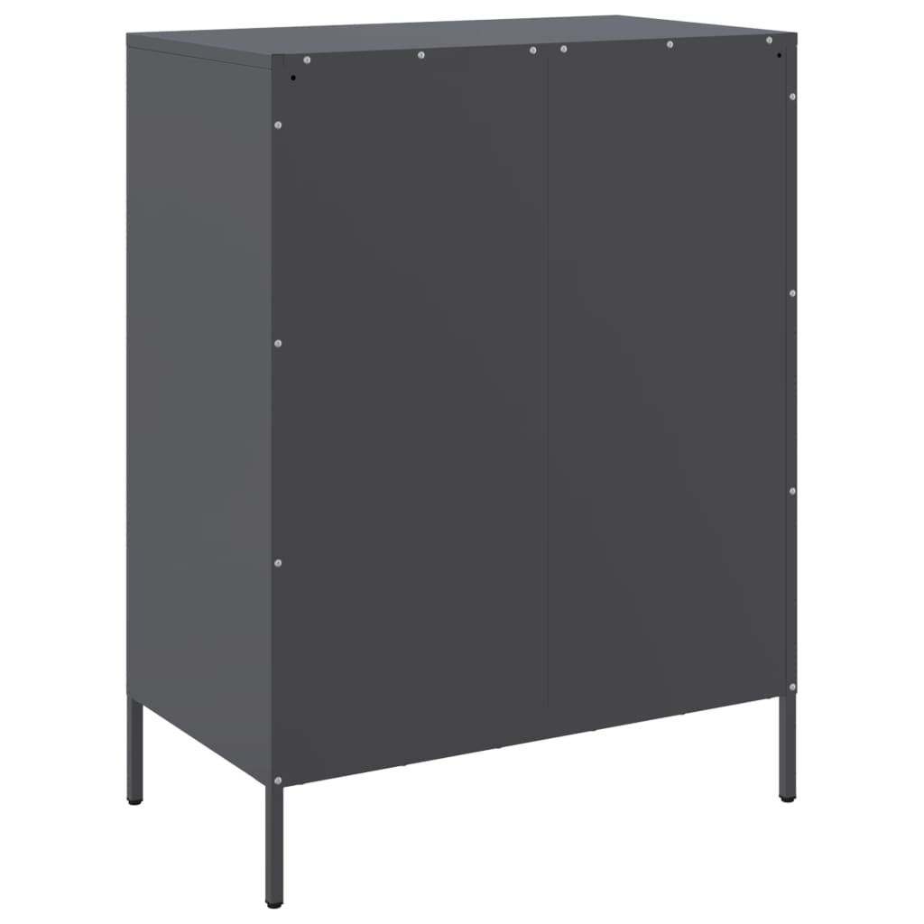 vidaXL Credenza Antracite 68x39x89 cm in Acciaio