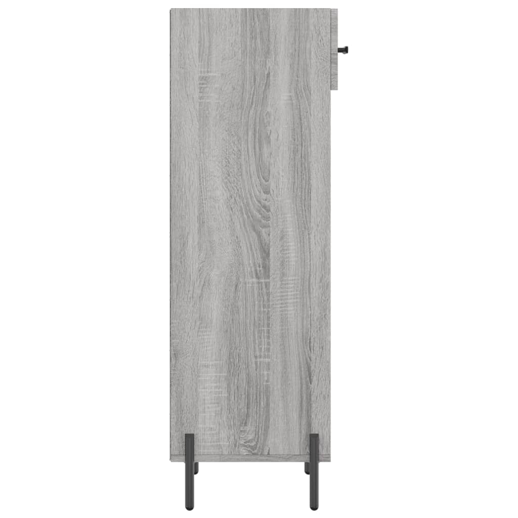 vidaXL Scarpiera Grigio Sonoma 30x35x105 cm in Legno Multistrato