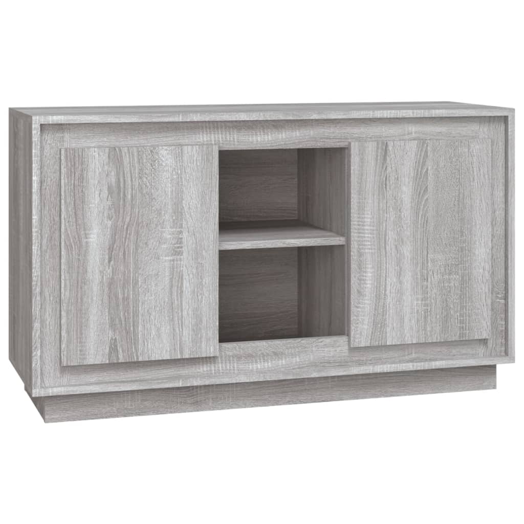 vidaXL Credenza Grigio Sonoma 102x35x60 cm in Legno Multistrato