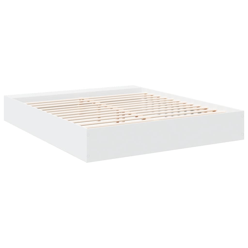 vidaXL Giroletto Bianco 200x200 cm in Legno Multistrato