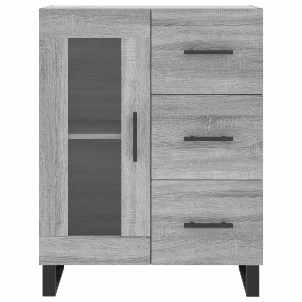 vidaXL Credenza Grigio Sonoma 69,5x34x90 cm in Legno Multistrato