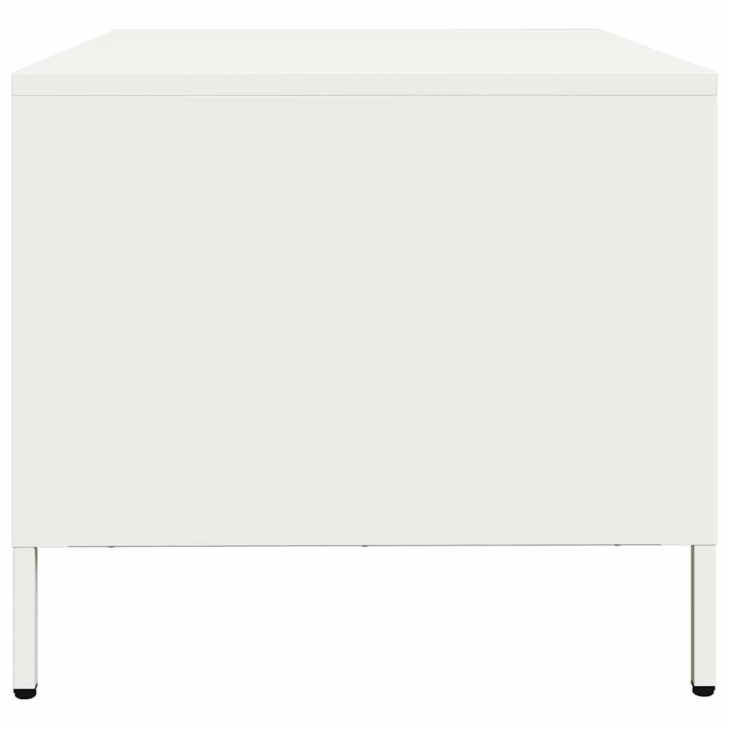 vidaXL Mobile TV Bianco 68x50x43,5 cm in Acciaio Laminato a Freddo