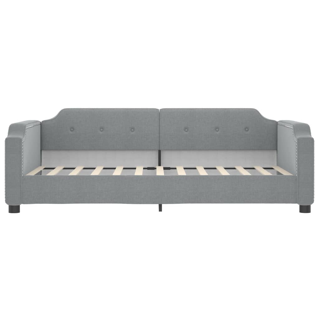 vidaXL Divano Letto Estraibile Cassetti Grigio Chiaro 80x200cm Tessuto