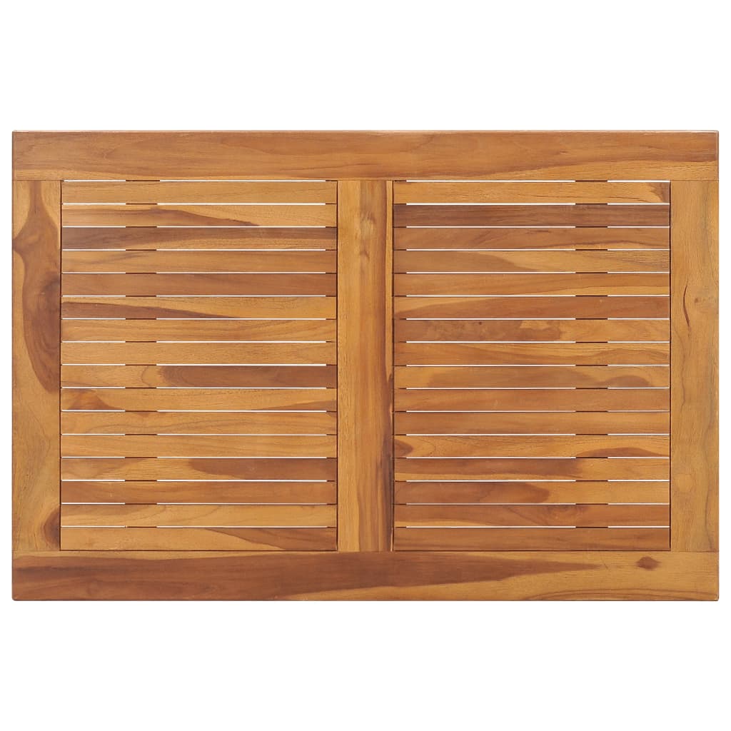 vidaXL Tavolo da Giardino Pieghevole 90x60x75 cm in Massello di Teak