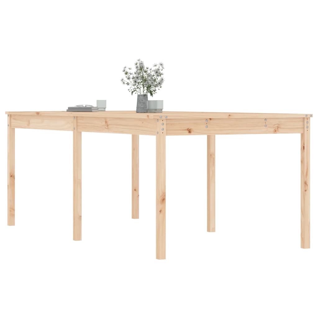 vidaXL Tavolo da Giardino 203,5x100x76 cm in Legno Massello di Pino