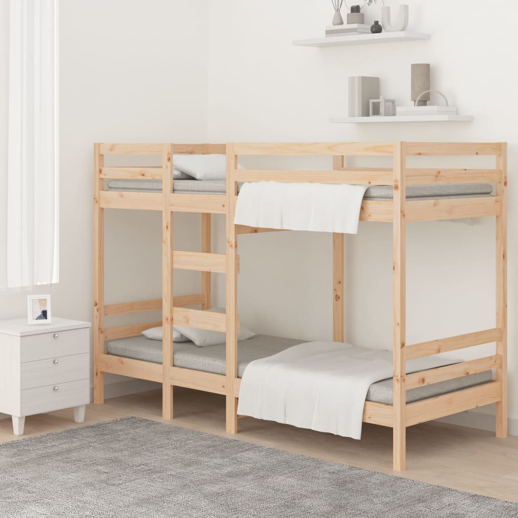 vidaXL Letto a Castello senza Materasso 90x190 cm Legno di Pino