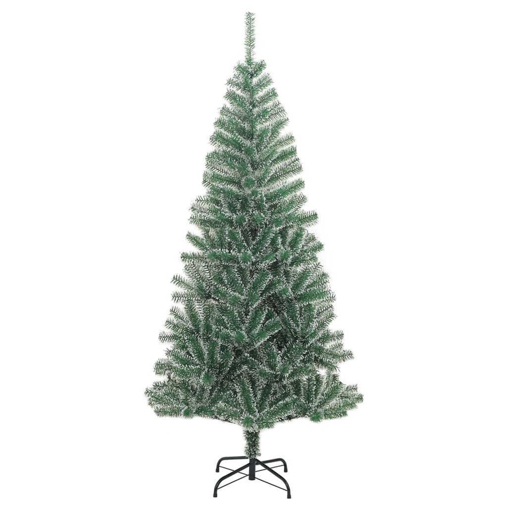 vidaXL Albero di Natale Artificiale con 300 LED Palline e Neve 180 cm