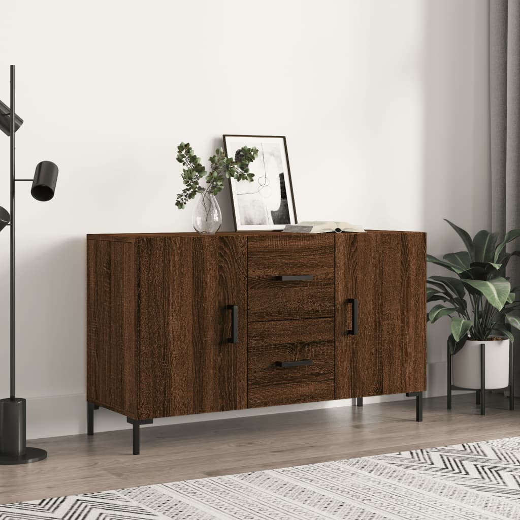 vidaXL Credenza Rovere Marrone 100x36x60 cm in Legno Multistrato