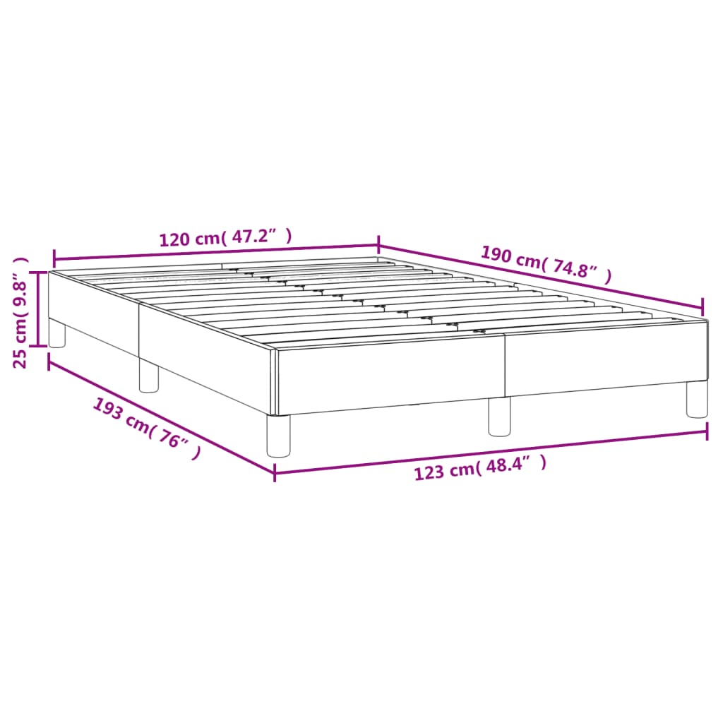 vidaXL Giroletto Blu Scuro 120x190 cm in Velluto