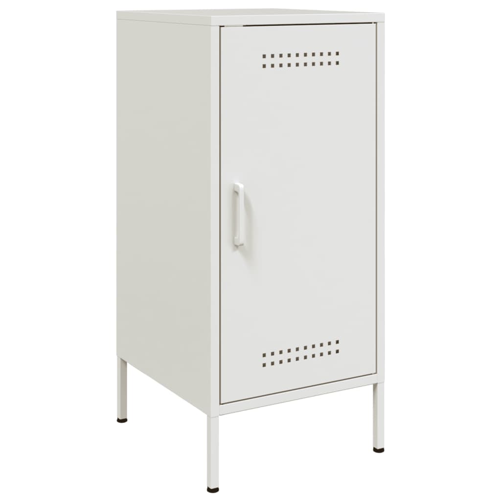 vidaXL Credenza Bianca 36x39x79 cm in Acciaio