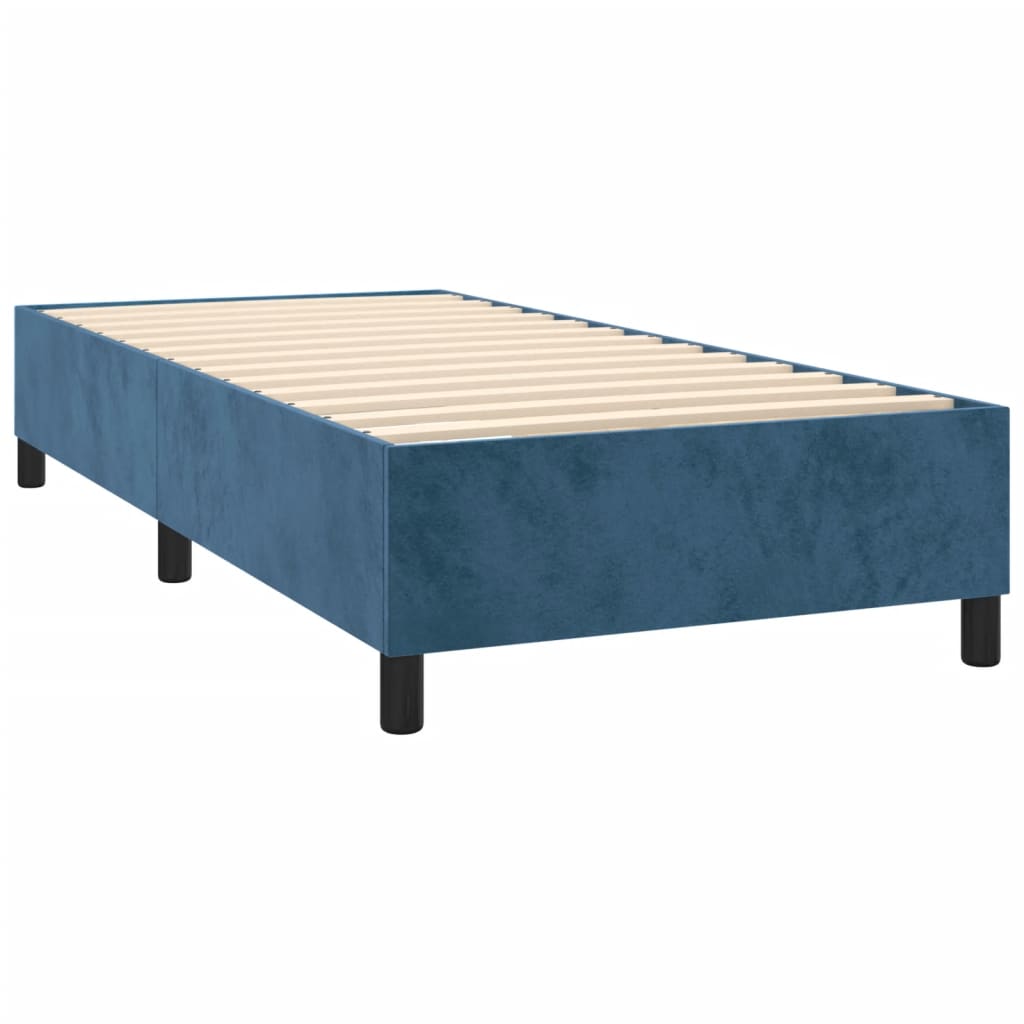 vidaXL Giroletto Blu Scuro 90x190 cm in Velluto