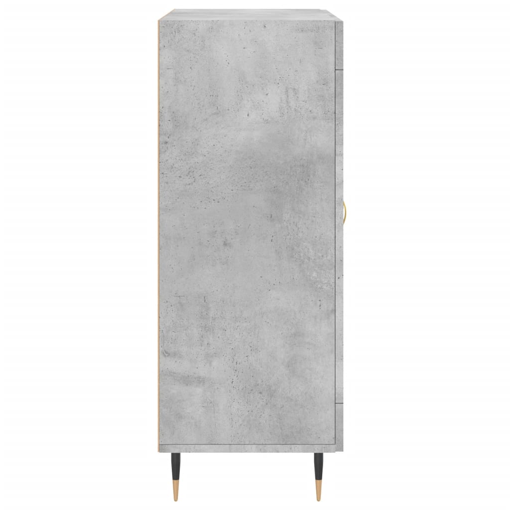 vidaXL Credenza Grigio Cemento 69,5x34x90 cm in Legno Multistrato