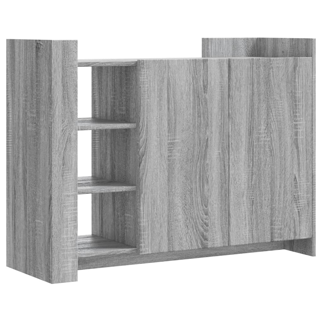 vidaXL Credenza Grigio Sonoma 100x35x75 cm in Legno Multistrato