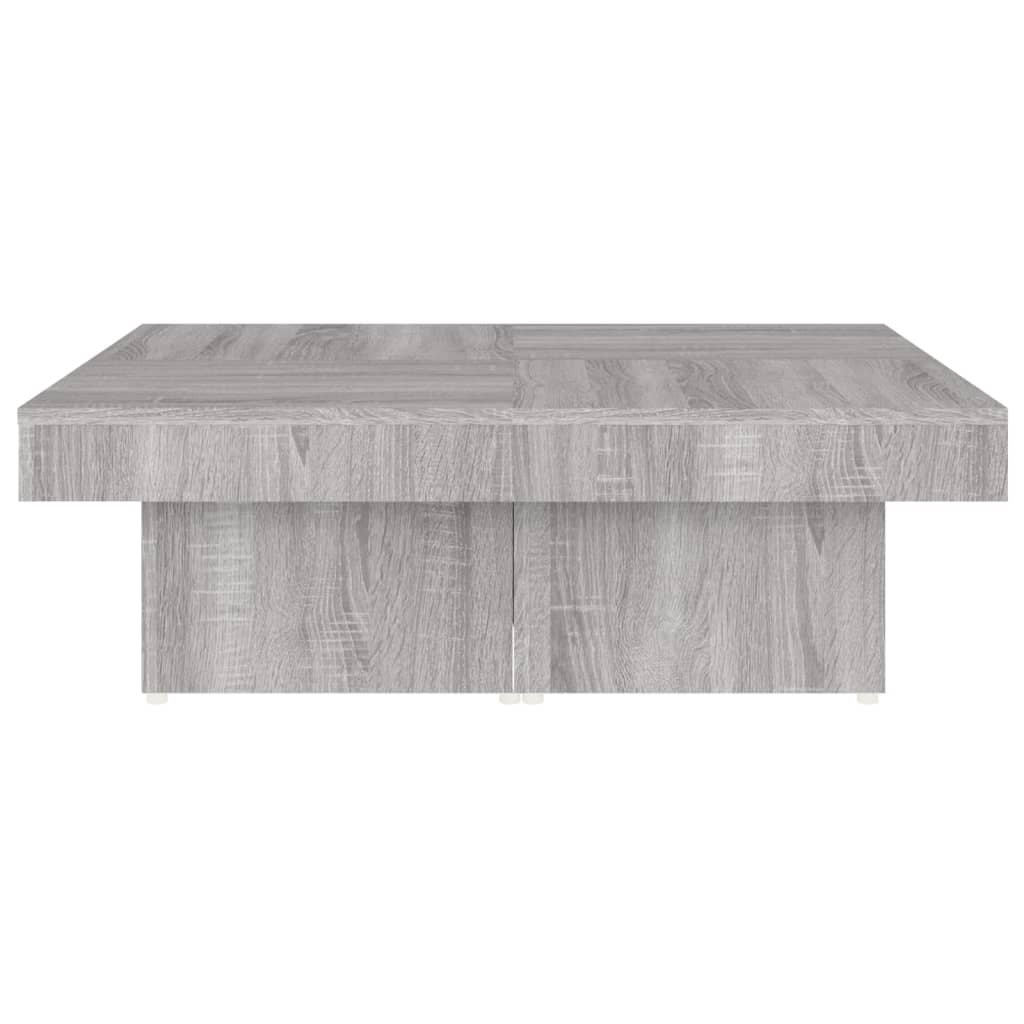 vidaXL Tavolino da Salotto Grigio Sonoma 90x90x28 cm Legno Multistrato