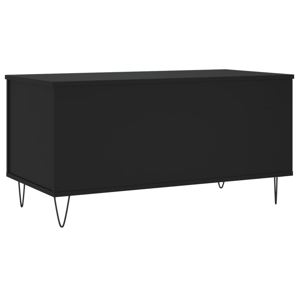 vidaXL Tavolino da Salotto Nero 90x44,5x45 cm in Legno Multistrato