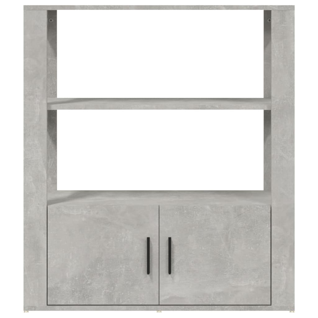 vidaXL Credenza Grigio Cemento 80x30x90 cm in Legno Multistrato