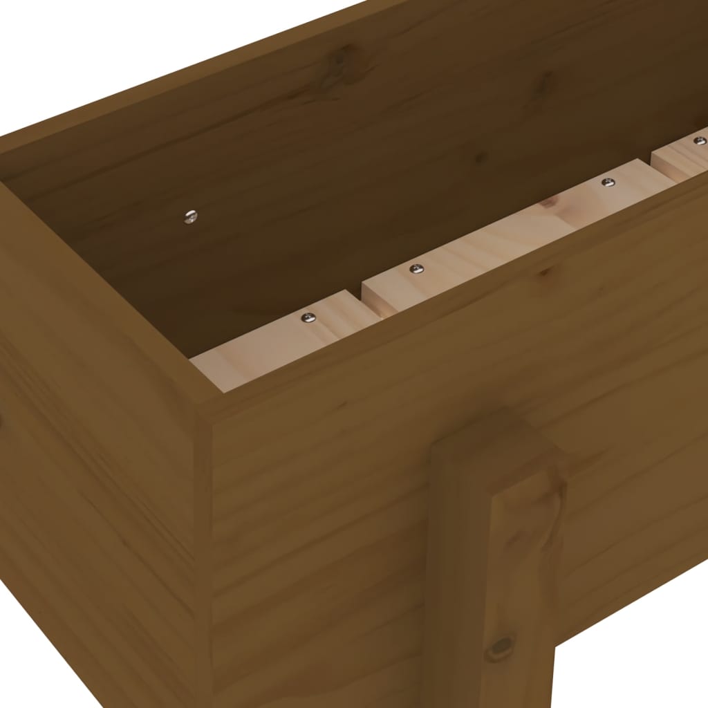 vidaXL Fioriera da Giardino Ambra 62x30x38 cm Legno Massello di Pino