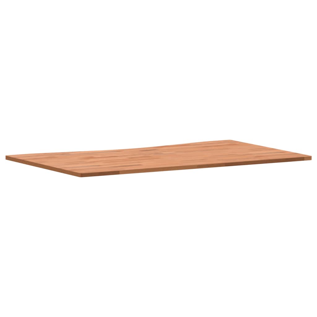 vidaXL Piano per Scrivania 100x(55-60)x1,5 cm Legno Massello di Faggio