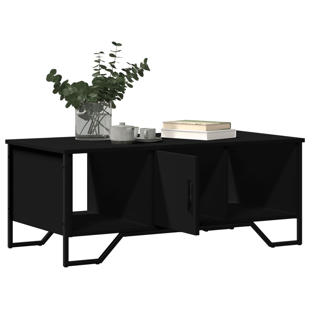 vidaXL Tavolino da Salotto Nero 100x51x40 cm in Legno Multistrato