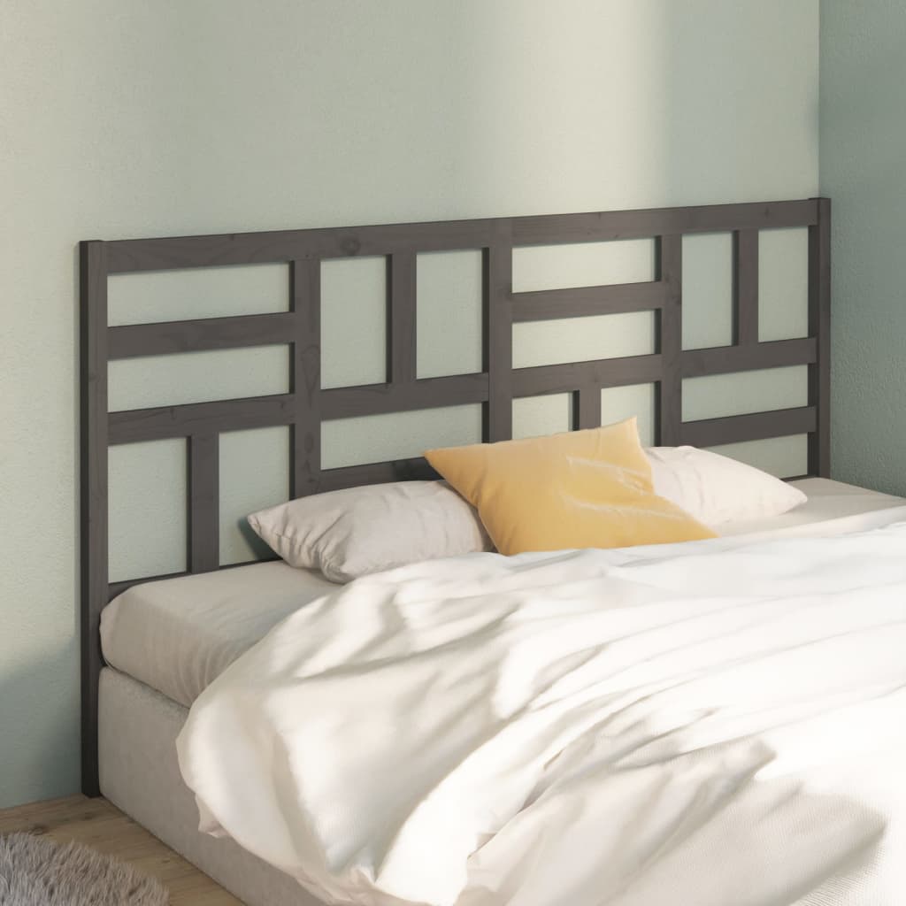 vidaXL Testiera per Letto Bianca 206x4x104 cm Legno Massello di Pino