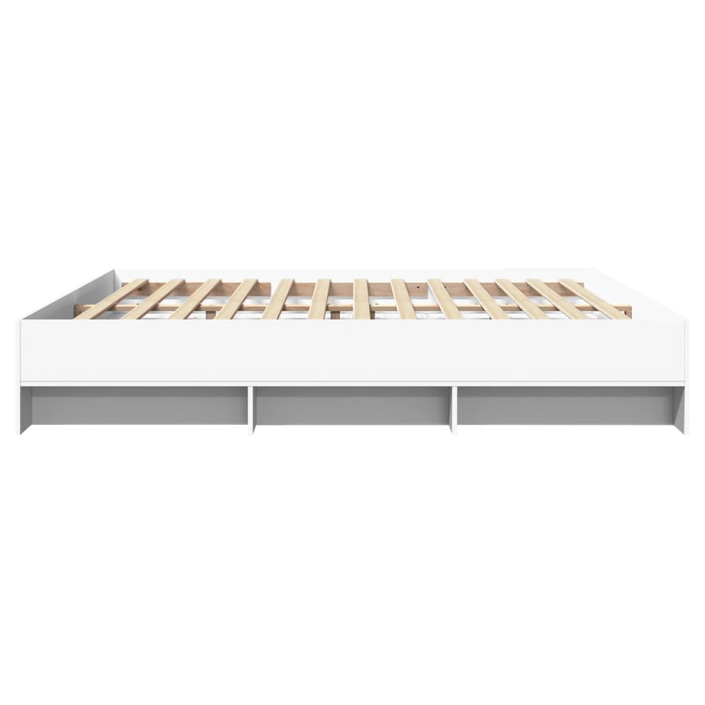 vidaXL Giroletto Bianco 200x200 cm in Legno Multistrato