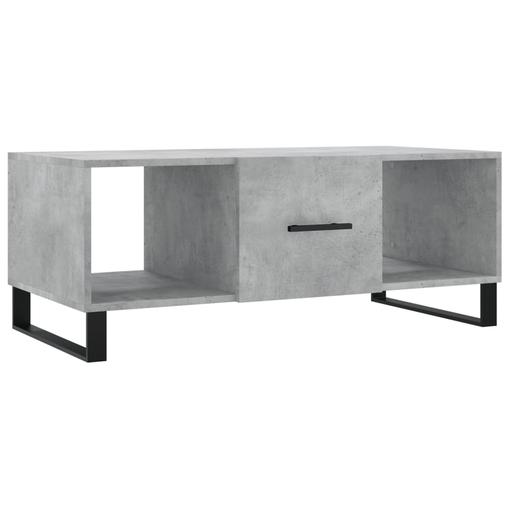 vidaXL Tavolino Salotto Grigio Cemento 102x50x40 cm Legno Multistrato