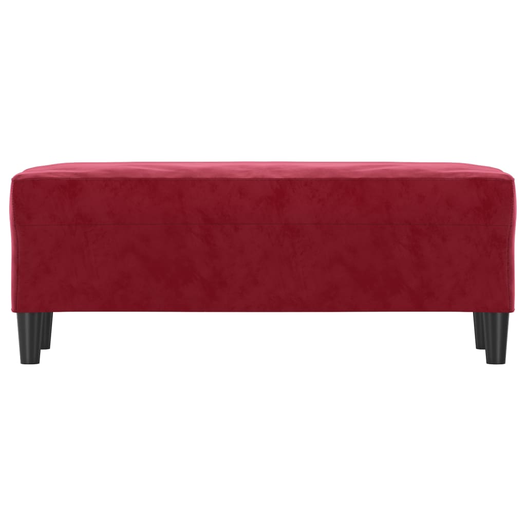 vidaXL Panca Rosso Vino 100x35x41 cm in Velluto