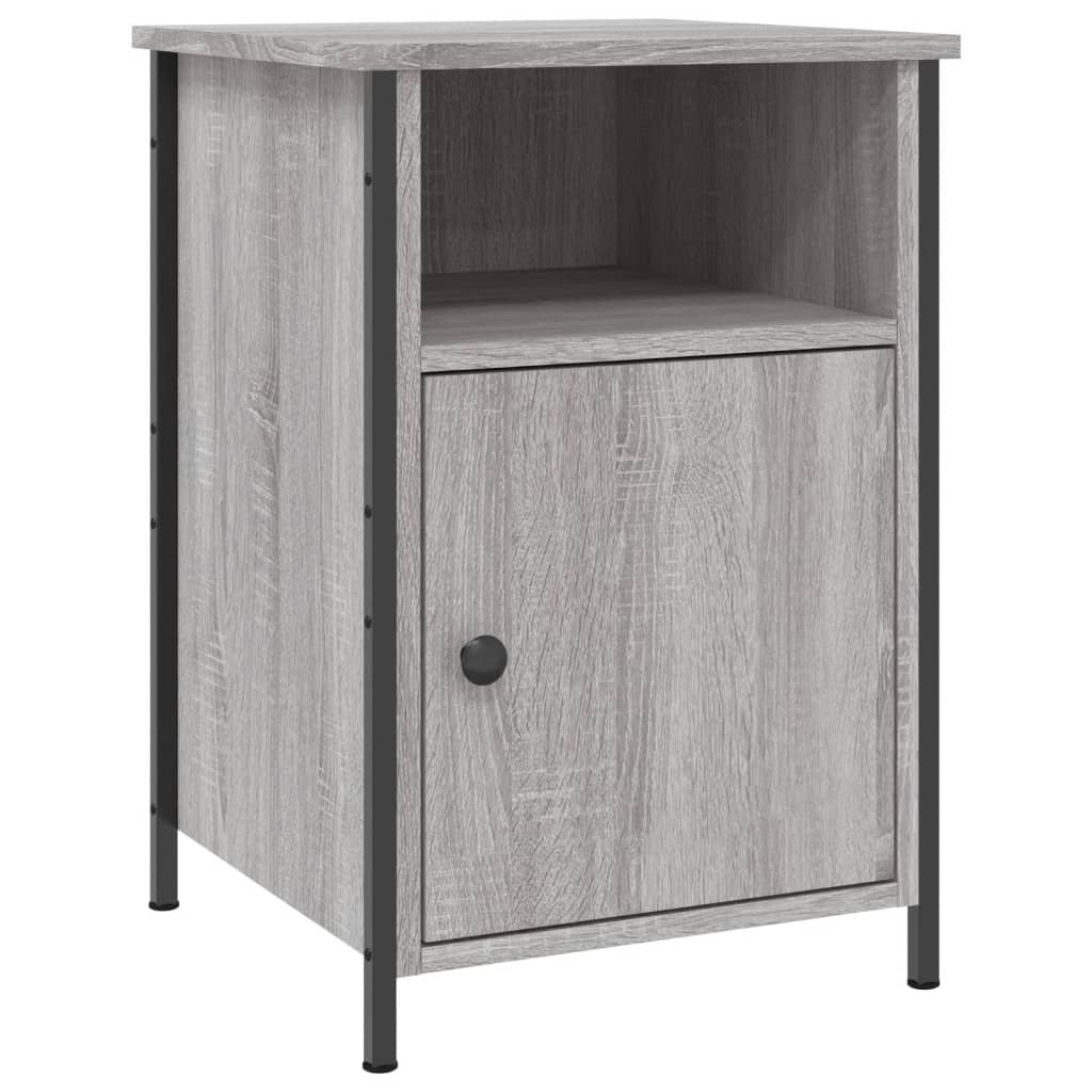 vidaXL Comodini 2 pz Grigio Sonoma 40x42x60 cm in Legno Multistrato